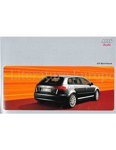 2004 AUDI A3 SPORTBACK PROSPEKT DEUTSCH