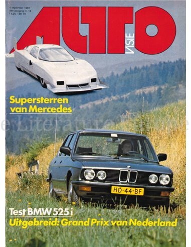 1981 AUTOVISIE MAGAZINE 18 NEDERLANDS