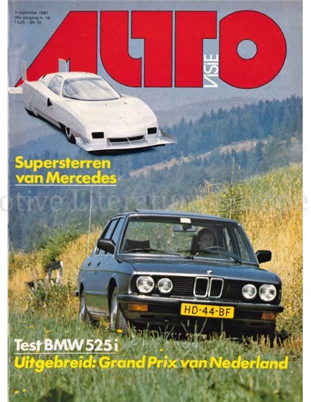 1981 AUTOVISIE MAGAZIN 18 NIEDERLÄNDISCH