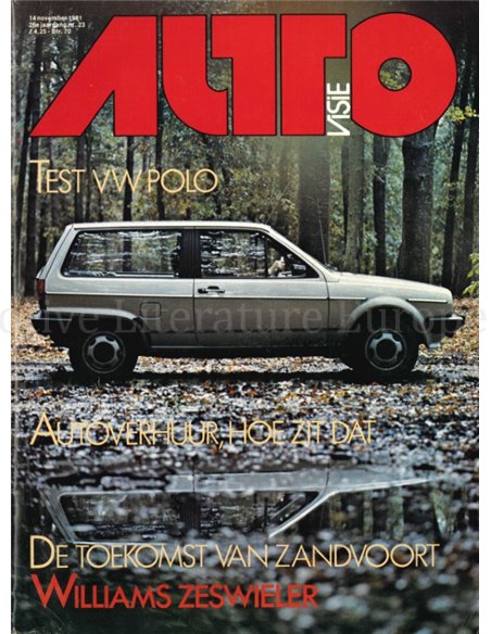 1981 AUTOVISIE MAGAZIN 23 NIEDERLÄNDISCH
