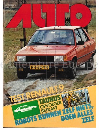 1981 AUTOVISIE MAGAZIN 25 NIEDERLÄNDISCH