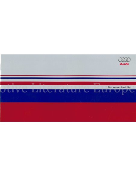 2002 AUDI S4 BROCHURE GERMAN
