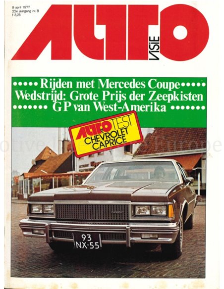 1977 AUTOVISIE MAGAZIN 08 NIEDERLÄNDISCH