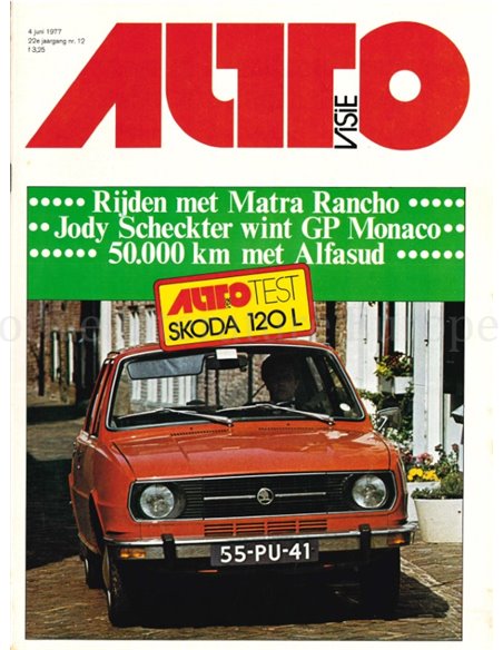 1977 AUTOVISIE MAGAZINE 12 NEDERLANDS