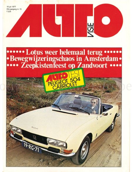 1977 AUTOVISIE MAGAZIN 15 NIEDERLÄNDISCH