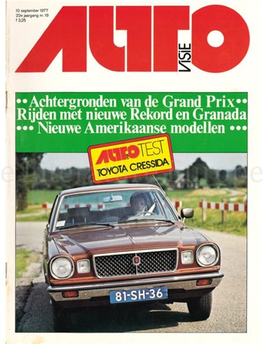 1977 AUTOVISIE MAGAZIN 19 NIEDERLÄNDISCH