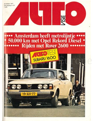 1977 AUTOVISIE MAGAZINE 22 NEDERLANDS