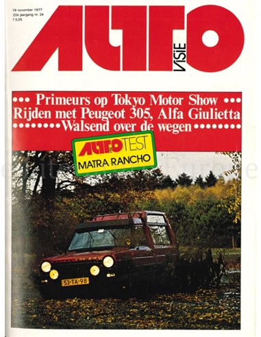 1977 AUTOVISIE MAGAZINE 24 NEDERLANDS