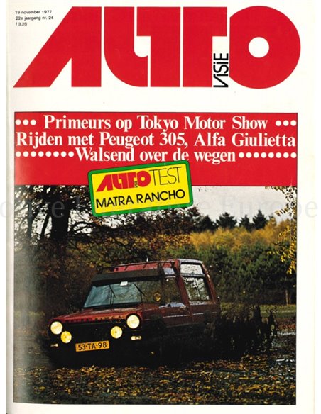 1977 AUTOVISIE MAGAZINE 24 DUTCH
