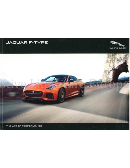 2016 JAGUAR F TYPE COUPÉ / CONVERTIBLE BROCHURE GERMAN