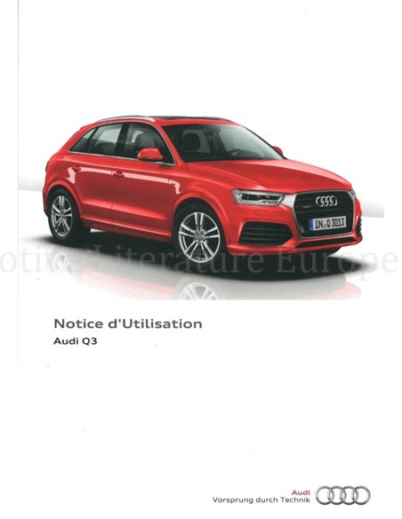 2014 AUDI Q3 OWNER'S MANUAL FRENCH