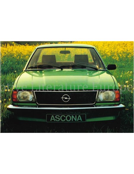 1978 OPEL ASCONA B BROCHURE NEDERLANDS