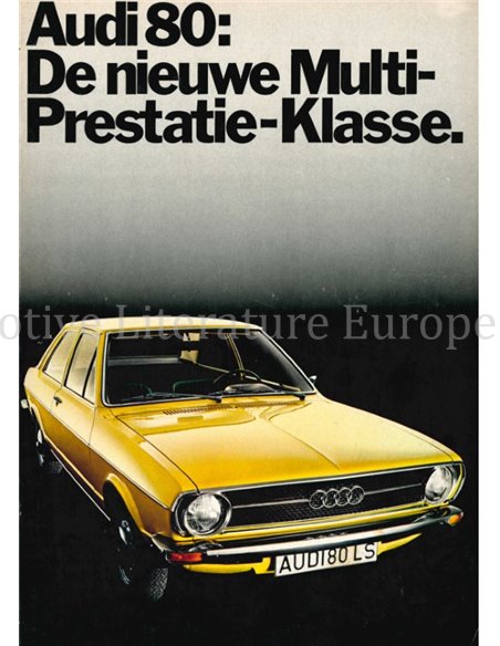 1972 AUDI 80 PROSPEKT NIEDERLÄNDISCH