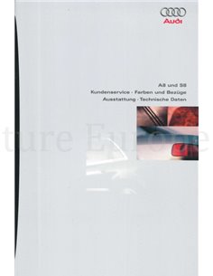1997 AUDI A8 S8 BROCHURE GERMAN 2