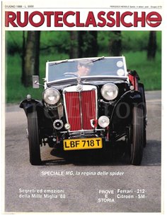 1988 RUOTECLASSICHE MAGAZINE 08 ITALIAN