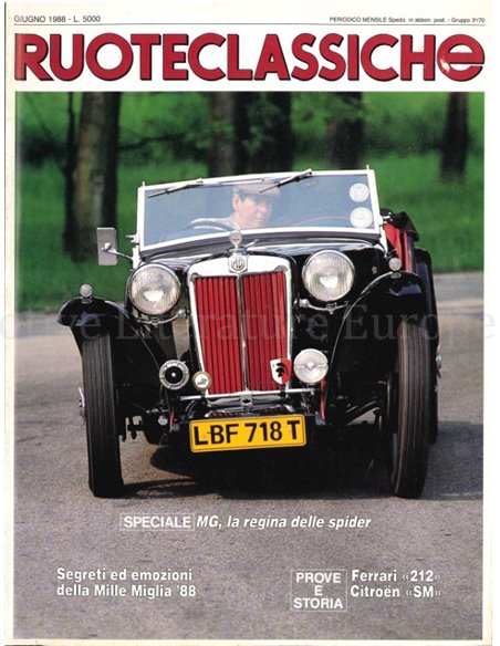 1988 RUOTECLASSICHE MAGAZINE 08 ITALIAN