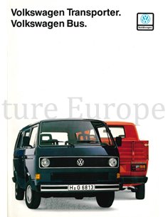 1988 VOLKSWAGEN BUS EN TRANSPORTER BROCHURE DUTCH