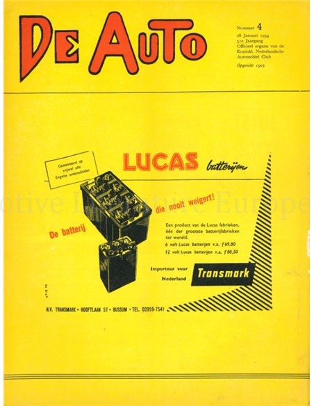 1954 DE AUTO MAGAZIN 04 NIEDERLÄNDISCH
