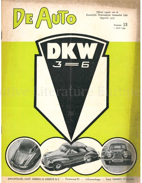 1954 DE AUTO MAGAZIN 13 NIEDERLÄNDISCH