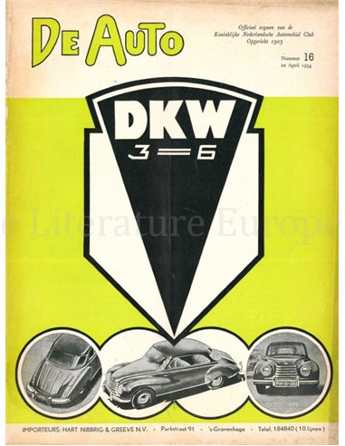 1954 DE AUTO MAGAZINE 16 NEDERLANDS