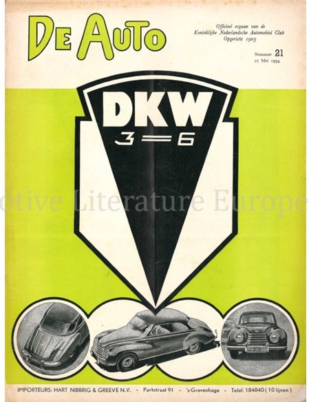 1954 DE AUTO MAGAZINE 21 DUTCH