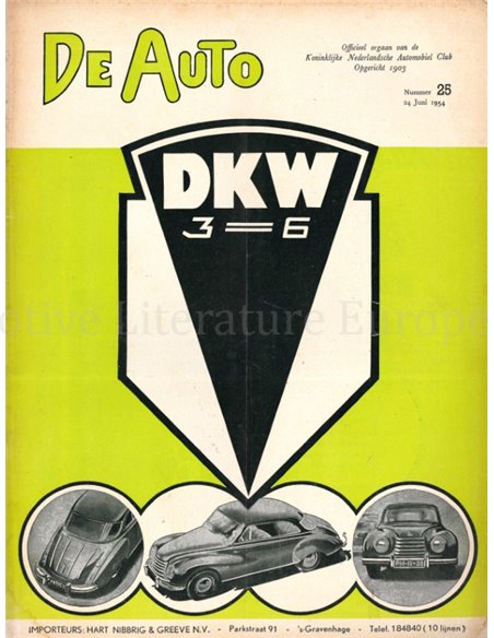 1954 DE AUTO MAGAZINE 25 NEDERLANDS