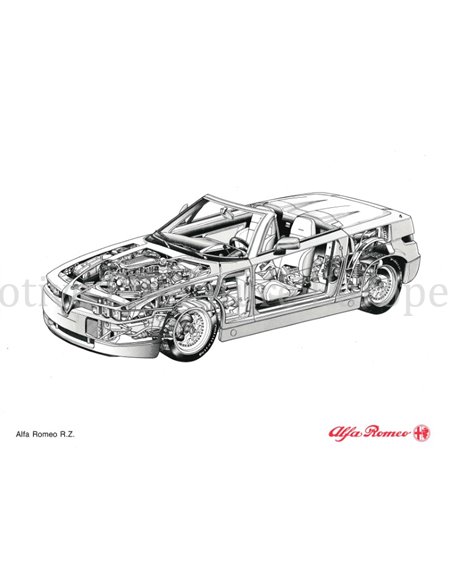 1992 ALFA ROMEO RZ PERSMAP ITALIAANS