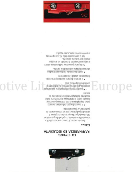 1992 ALFA ROMEO RZ PERSMAP ITALIAANS