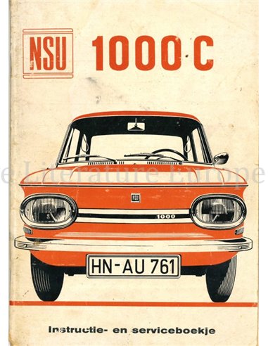 1971 NSU 1000 C / TT BETRIEBSANLEITUNG NIEDERLÄNDISCH