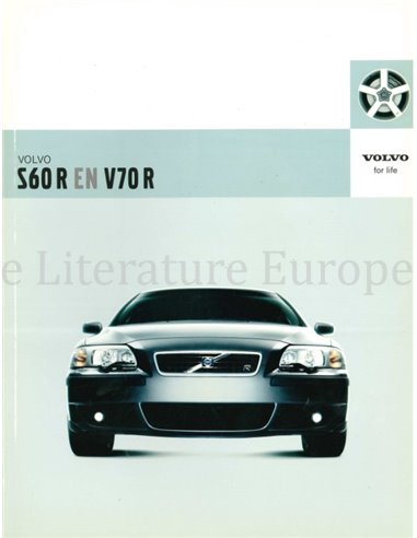 2004 VOLVO S60 R / V70 R BROCHURE DUTCH