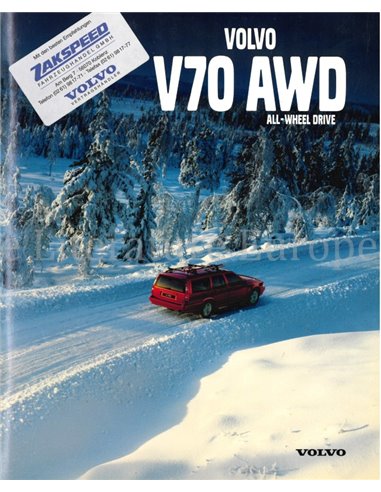 1997 VOLVO V70 AWD BROCHURE DUITS