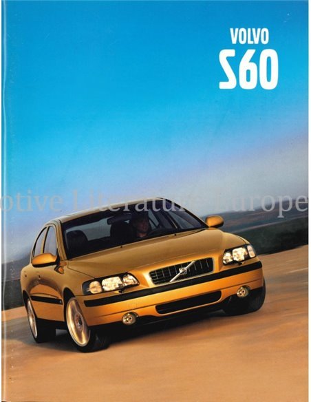 2001 VOLVO S60 BROCHURE NEDERLANDS