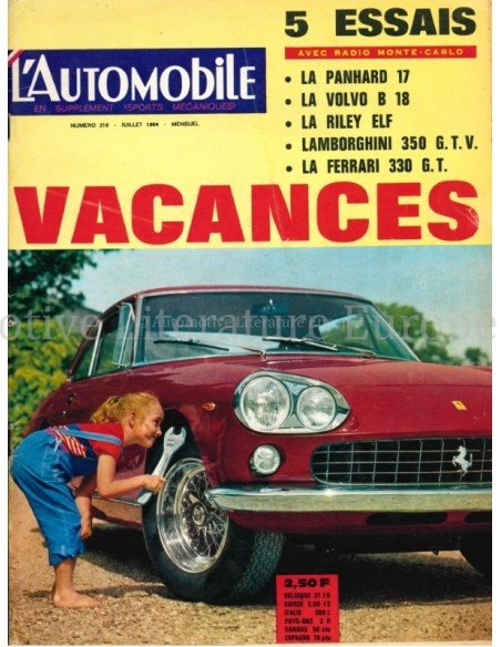 1964 L'AUTOMOBILE MAGAZIN 219 FRANZÖSISCH