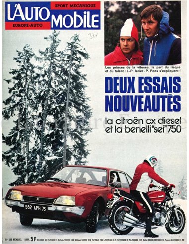 1976 L'AUTOMOBILE MAGAZIN 355 FRANZÖSISCH