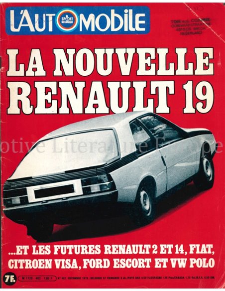 1978 L'AUTOMOBILE MAGAZINE 402 FRANS