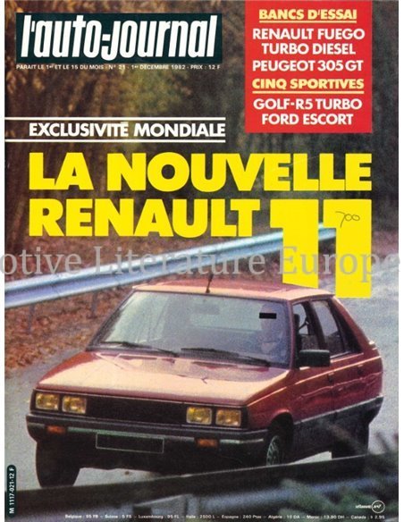 1982 L'AUTO-JOURNAL MAGAZINE 21 FRANS