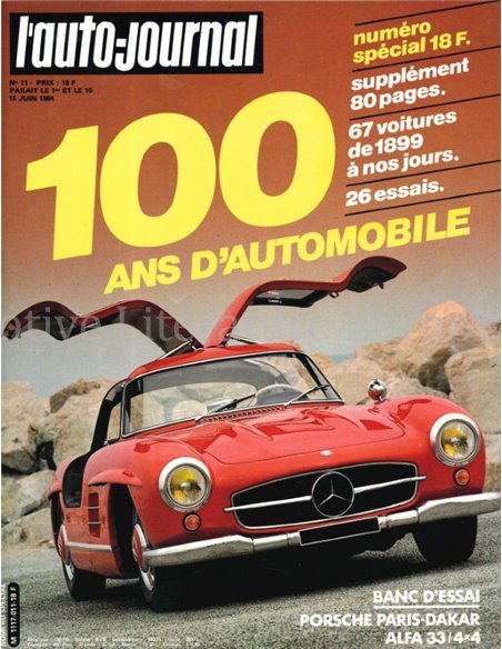 1984 L'AUTO-JOURNAL MAGAZINE 11 FRANS