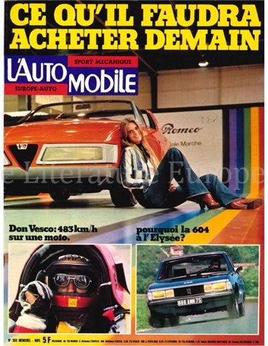 1975 L'AUTOMOBILE MAGAZINE 353 FRANS