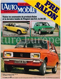 1975 L'AUTOMOBILE MAGAZIN 351 FRANZÖSISCH
