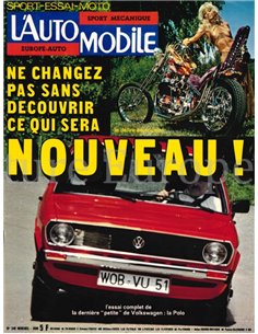 1975 L'AUTOMOBILE MAGAZIN 348 FRANZÖSISCH