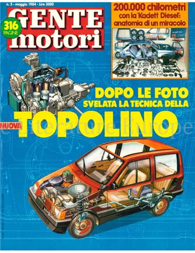 1984 GENTE MOTORI MAGAZINE 147 ITALIAANS