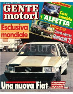 1984 GENTE MOTORI MAGAZINE 148 ITALIAANS