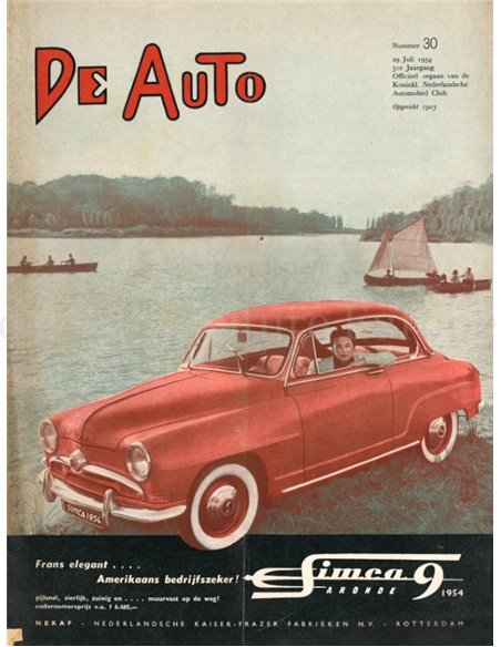 1954 DE AUTO MAGAZINE 30 NEDERLANDS