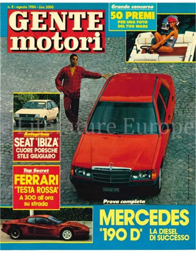 1984 GENTE MOTORI MAGAZINE 150 ITALIAN