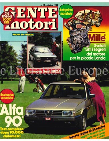 1984 GENTE MOTORI MAGAZINE 152 ITALIAANS