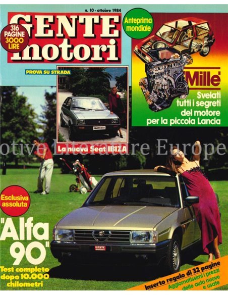 1984 GENTE MOTORI MAGAZINE 152 ITALIAANS
