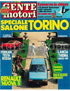 1984 GENTE MOTORI MAGAZINE 153 ITALIAN