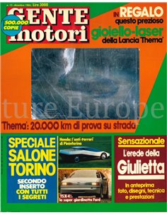 1984 GENTE MOTORI MAGAZINE 154 ITALIAANS