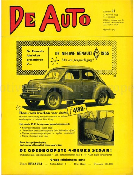 1954 DE AUTO MAGAZINE 41 NEDERLANDS