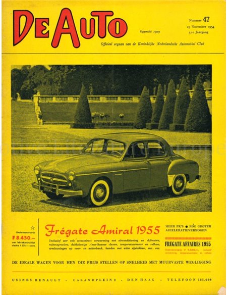 1954 DE AUTO MAGAZIN 47 NIEDERLÄNDISCH